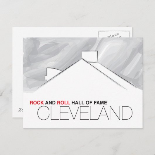 Rock- en RollHall van Fame Cleveland-Briefkaart Briefkaart (Voorkant / Achterkant)