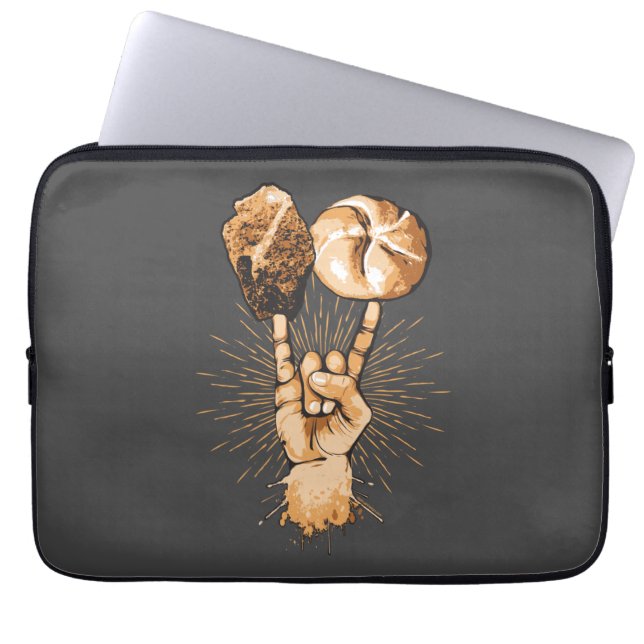 Rock- en Rolllaptophoes Laptop Sleeve (Voorkant)