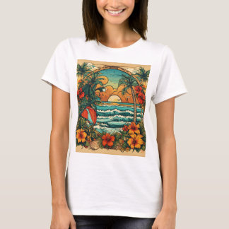 Rock- en Rollontwerp T-shirt