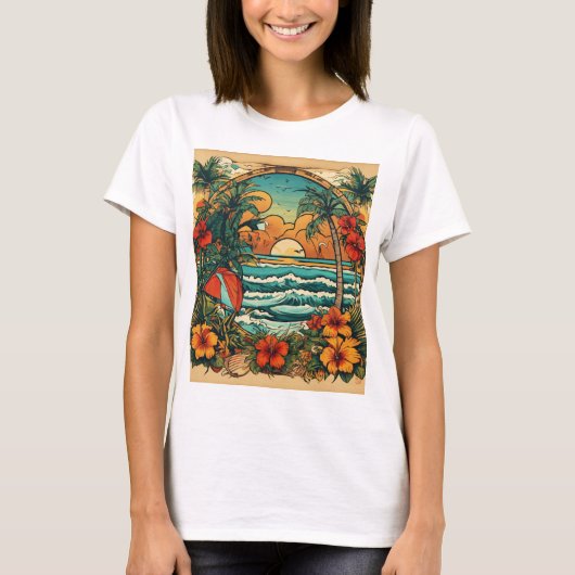 Rock- en Rollontwerp T-shirt (Voorkant)