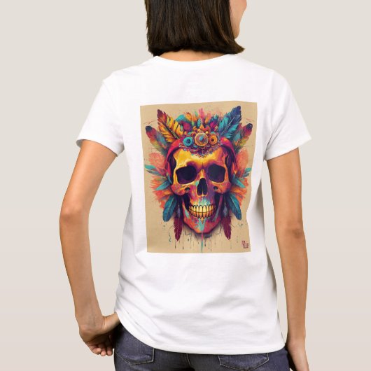 Rock- en Rollontwerp T-shirt (Achterkant)