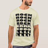 Rock- en Rollontwerp T-shirt (Voorkant)