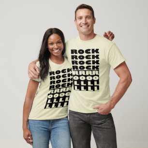 Rock- en Rollontwerp T-shirt