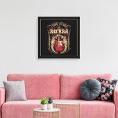 Rock- en Rollquote met Guitar Canvas Afdruk (Insitu (Woonkamer))