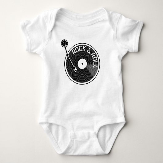 Rock- en Rollvinylplaat Romper (Voorkant)
