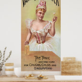 ROCK EN RYE TONIC PATENT MEDICINE 1888 POSTER (Keuken)
