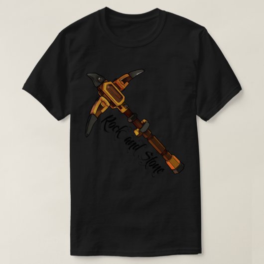 Rock- en Stone Pickaxe (DRG) Premium T-Shirt (Design voorkant)
