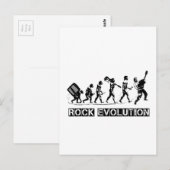 Rock Evolution grappig ontwerp Briefkaart (Voorkant / Achterkant)