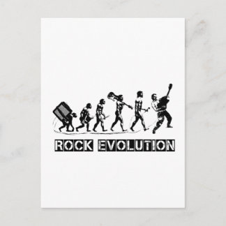 Rock Evolution grappig ontwerp Briefkaart