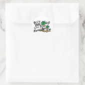 Rock Ewe als een orkaan Ronde Sticker (Tas)