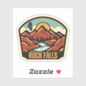 Rock Falls, Illinois Sticker (Vel)