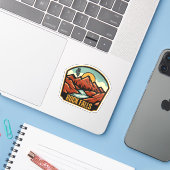 Rock Falls, Illinois Sticker (Laptop met iPhone)