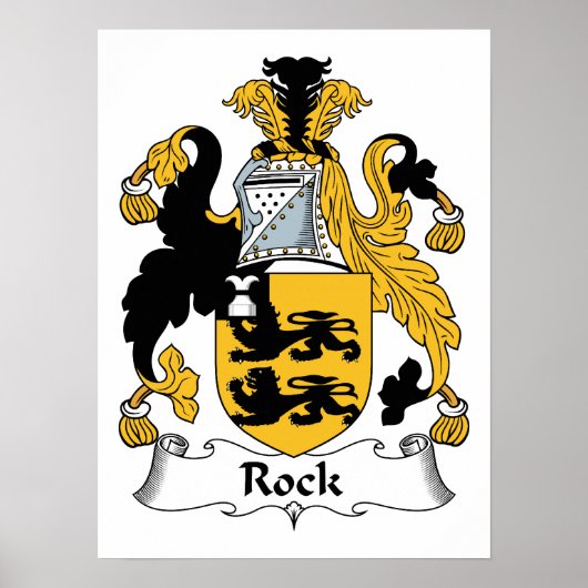 Rock Family Crest Poster (Voorkant)