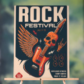 Rock festival acryl bord (Neutraal)