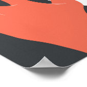 Rock Festival – Bold Red & Black Grunge Design Pos Poster (Hoek)