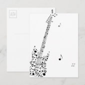 Rock festival briefkaart (Voorkant / Achterkant)