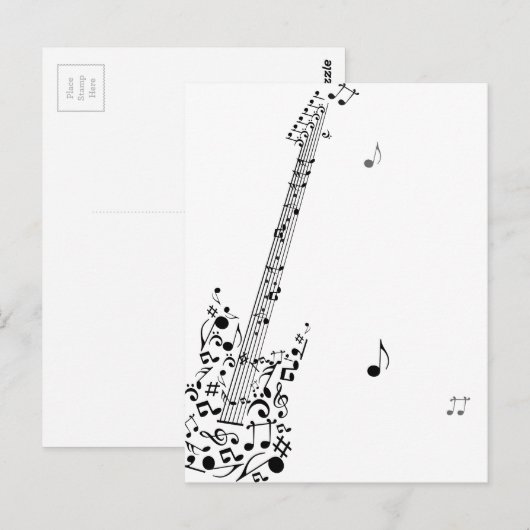 Rock festival briefkaart (Voorkant / Achterkant)