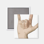 Rock Fingers Magneet (Voorkant / Achterkant)