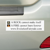 Rock & Fire met website Bumpersticker (Op auto)