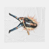 Rock fleece blanket deken (Voorkant (Horizontaal))