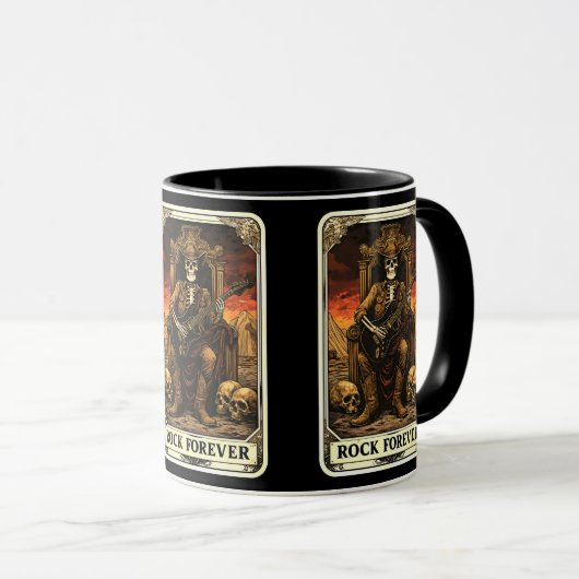 Rock Forever Music Mug Mok (Voorkant rechts)