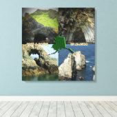 Rock-formaties en grotten in Alaska Collage Canvas Afdruk (Insitu (Houten vloer))