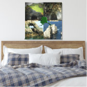 Rock-formaties en grotten in Alaska Collage Canvas Afdruk (Insitu (Slaapkamer))
