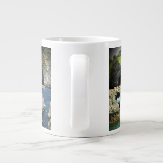 Rock-formaties en grotten in Alaska Collage Grote Koffiekop (Achterkant)