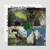 Rock-formaties en grotten in Alaska Collage Kaart (Voorkant / Achterkant)