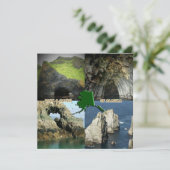 Rock-formaties en grotten in Alaska Collage Kaart (Staand voorkant)