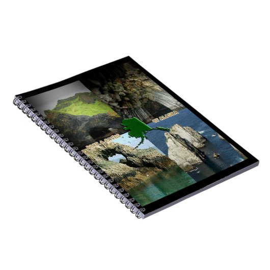 Rock-formaties en grotten in Alaska Collage Notitieboek (Rechterzijde)