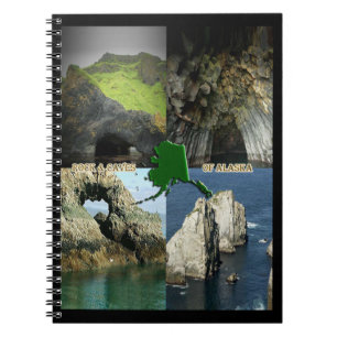 Rock-formaties en grotten in Alaska Collage Notitieboek