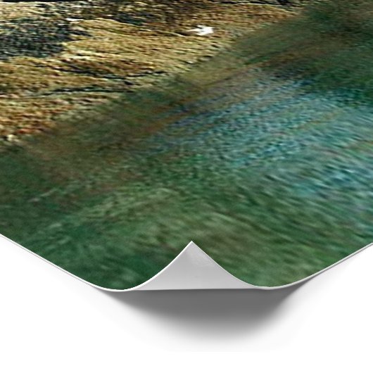 Rock-formaties en grotten in Alaska Collage Poster (Hoek)