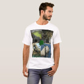 Rock-formaties en grotten in Alaska Collage T-shirt (Voorkant volledig)