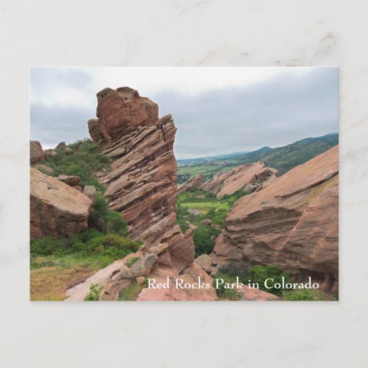 Rock-formaties en Rigges omringend Red Rocks Briefkaart (Voorkant)