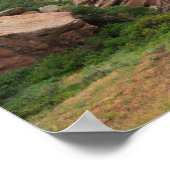 Rock-formaties en Rigges omringend Red Rocks Poster (Hoek)