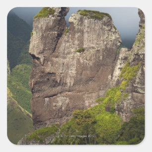 Rock formaties na de Bay Virgins, Island Vierkante Sticker