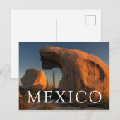 Rock formaties op zonsondergang briefkaart (Voorkant / Achterkant)