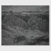 ROCK FORMATION IN GRAYSCALE FOTO CADEAUPAPIER (Vlak)