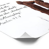 Rock Formation Psalm 91:1 Bible Print stimuleren Foto Afdruk (Hoek)