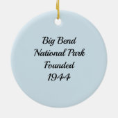 Rock Formations, Big Bend National Park, TX Keramisch Ornament (Achterkant)