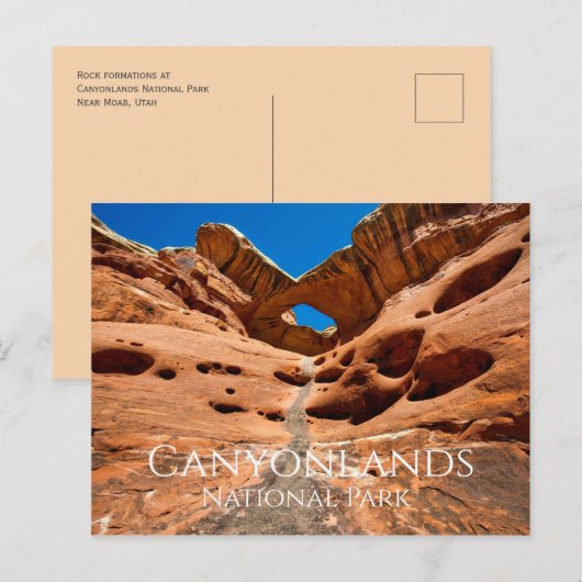 Rock Formations, Canyonlands National Park, Utah Briefkaart (Voorkant / Achterkant)