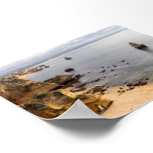 Rock formations in Algarve Poster (Hoek)