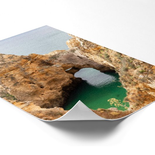 Rock formations in Algarve Poster (Hoek)