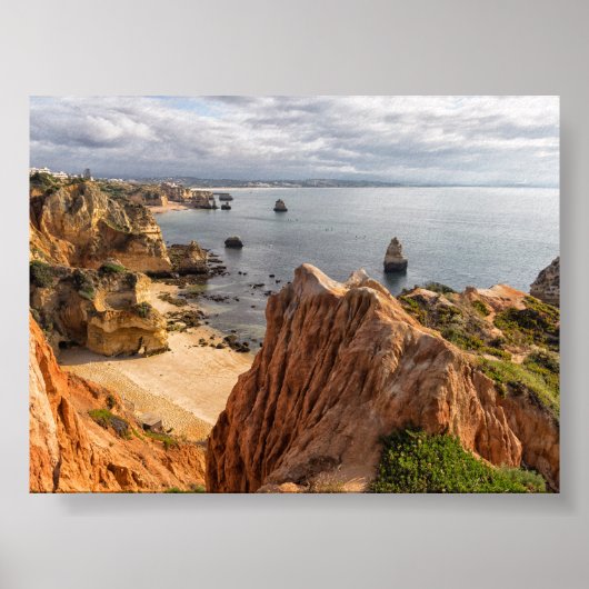 Rock formations in Algarve Poster (Voorkant)