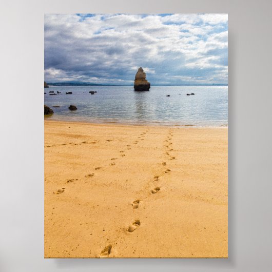 Rock formations in Algarve Poster (Voorkant)