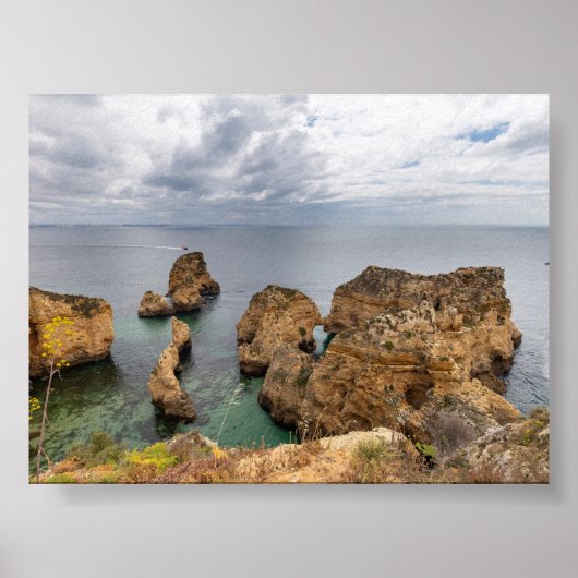 Rock formations in Algarve Poster (Voorkant)