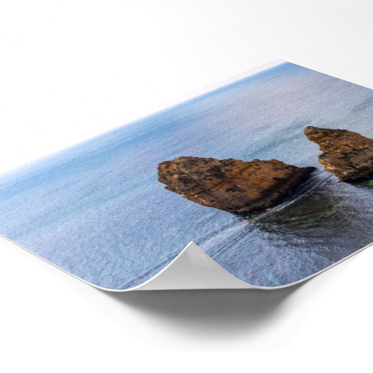 Rock formations in Algarve Poster (Hoek)