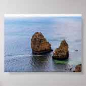 Rock formations in Algarve Poster (Voorkant)