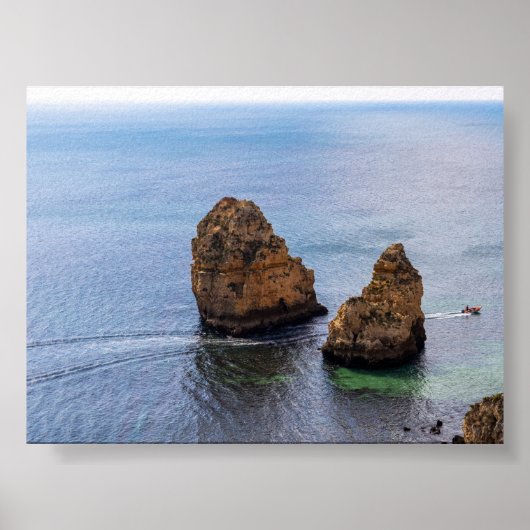 Rock formations in Algarve Poster (Voorkant)